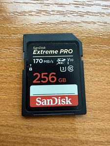 SanDisk Extreme Pro UHS-I, SDXC, 256 GB (1 foto / 1)