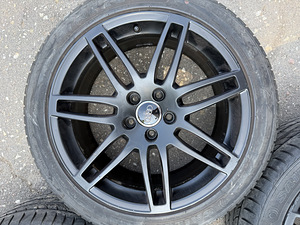 18" Audi originaalveljed 5x112 + suverehvid 235/45/18 (6mm) (4 foto / 10)