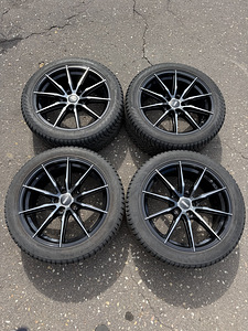 19\" диски ABS 5x112 + шипованные шины Nokian 245/45/19 (7,5 мм) (3 фото из 8)