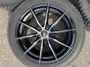 19\" диски ABS 5x112 + шипованные шины Nokian 245/45/19 (7,5 мм) (7 фото из 8)