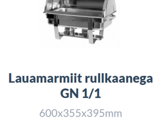 Lauamarmiit rullkaanega 1/1GN