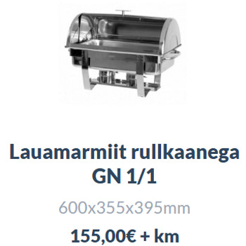 Lauamarmiit rullkaanega 1/1GN