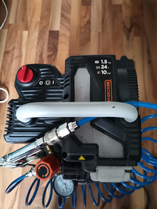 Black+Decker kompressor + Pneumaatilised püstol (2 фото из 3)