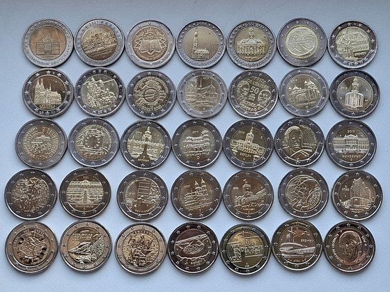 35 x 2 евро Германия UNC
