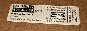 Барный стул IKEA EKEDALEN baaripukid,istme kõrgus 63 cm (3 фото из 4)