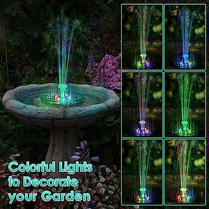 Фонтан на солнечной энергии. LED-подсветка. (7 фото из 9)