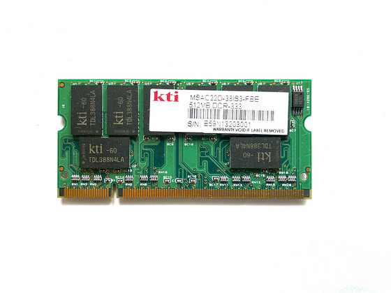 KTI 512MB DDR-333 Laptop RAM MSAC22D-38IS3-MBE