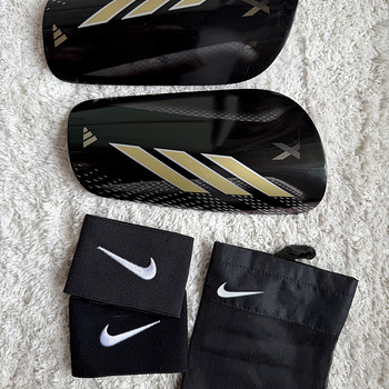Футбольные щитки Adidas + держатели для щитков NIKE