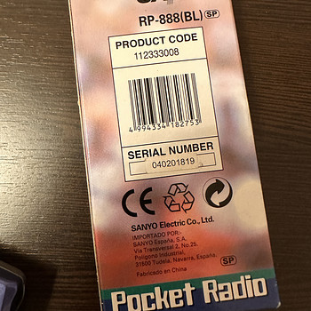Pocket radio Sanyo rp-888(bl)