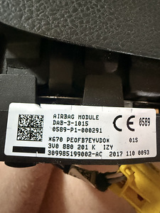 Skoda kuni 2019-2020 rooli airbag (2 foto / 2)