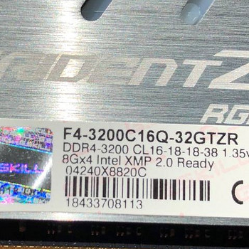 G.SKILL Trident Z RGB DDR4 32GB 3200Mhz CL16 4x8GB