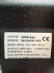 Kompressor Motek 280 (5 foto / 5)