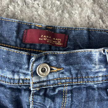 Zara Man короткие джинсовые шорты W32