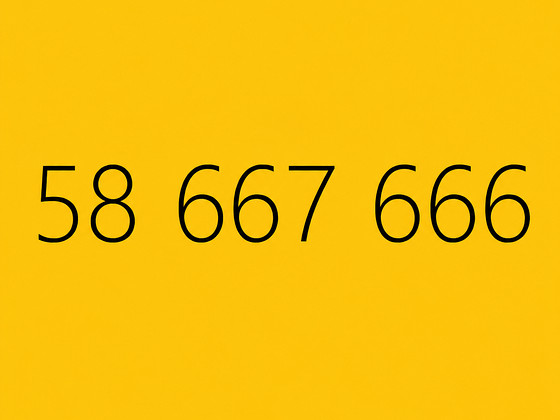 Kerge lihtne ilus telefoninumber SIM