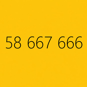 Kerge lihtne ilus telefoninumber SIM