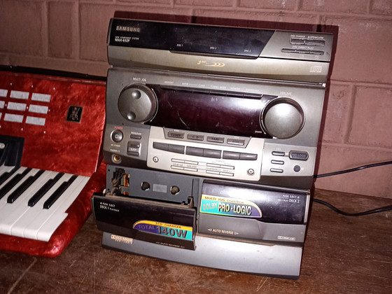 Samsung MAX-632 P cd-3 plaati. Raadio+ tuubell kassetikas vv