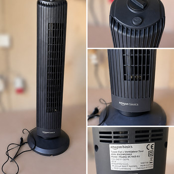 Amazon Basics башенный вентилятор, поворотный, 45 W