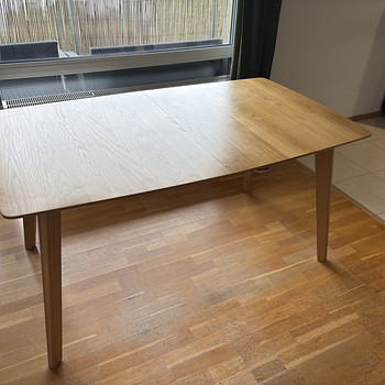 Masku Cirrus tammepuidust pikendatav söögilaud 150+45 cm