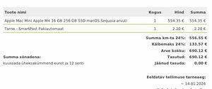 Mac Mini M4 16GB RAM/256SSD+ Ugreen dockimisjaam 2TB SSD-ga (3 foto / 5)