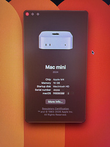 Mac Mini M4 16GB RAM/256SSD+ Ugreen dockimisjaam 2TB SSD-ga (5 foto / 5)