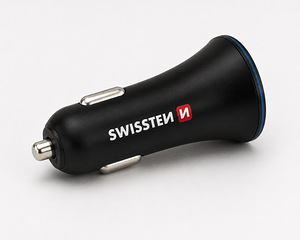 Autolaadija 2 USB + USB-C kaabel (SWISSTEN) (3 foto / 3)