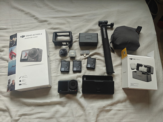 Dji osmo action 4 combo adventure+ mic + 256gb