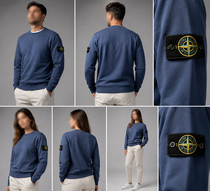 Stone Island Свитшот унисекс | Голубой | Размеры S и M | (1 фото из 1)