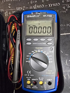 Digitaalne multimeeter ACV/DCV/ACA/DCA/R/C/f/t NCV TRMS (1 foto / 3)