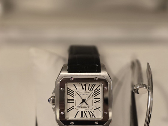 Cartier Santos Dumont super clone kogu dokumentatsiooniga, tänukirja ja pitserig...