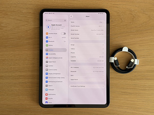 Apple iPad Pro 11 M4 256GB WiFI SpB uueväärne! Aku 100% (6 foto / 8)