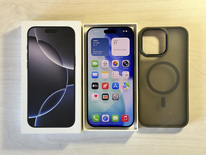 Apple iPhone 16 Pro Max Black 256GB в очень хорошем состоянии. Аккумулятор 90% (6 фото из 10)