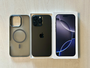 Apple iPhone 16 Pro Max Black 256GB в очень хорошем состоянии. Аккумулятор 90% (1 фото из 10)