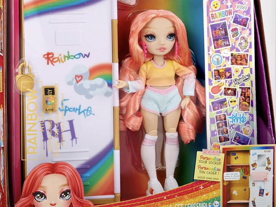 Игровой набор Rainbow High Design Locker c куклой Pinkly Pai