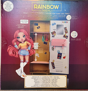 Игровой набор Rainbow High Design Locker c куклой Pinkly Pai (5 фото из 6)