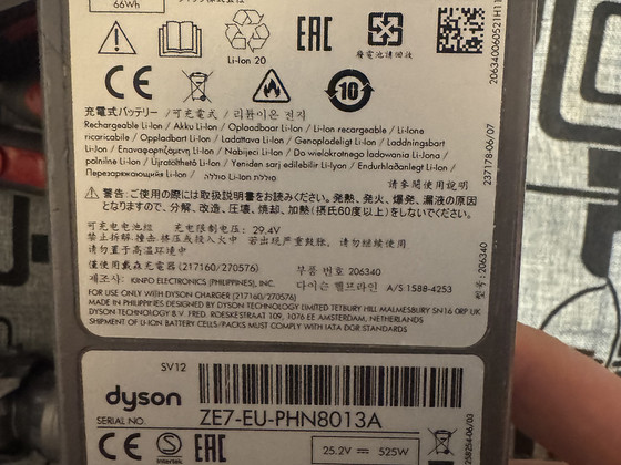 Продаётся беспроводной пылесос Dyson Cyclone V10 (SV12)