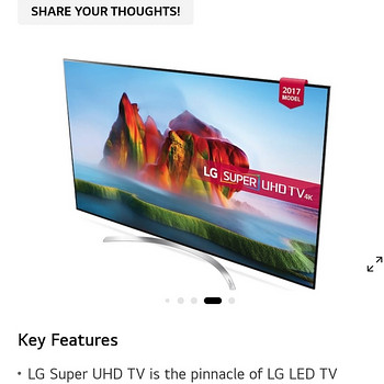 LG 55" SJ850V.