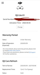 Dji Lito x1, 3 батареи, nd фильтры, Dji care 1 год (3 фото из 3)