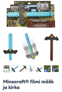 Minecraft mõõk ja kirka kaks ühes. (3 foto / 3)