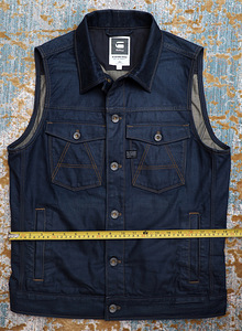 G-Star RAW CROTCH SLIM JKT джинсовый жилет, размер L (3 фото из 6)