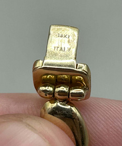 Kullast Itaalia disainer kaelakee (kogukaal ca 55,8 gr) (7 foto / 10)