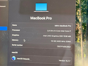 MacBook Pro 2018 15.6 (3 фото из 3)