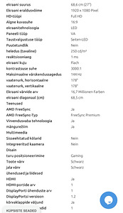 Samsung 27" Odyssey 144hz 1ms (6 foto / 6)