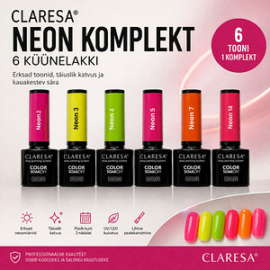 Набор гель-лаков 6 шт Claresa (2 фото из 3)