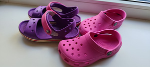 Crocs roosad C10-C11 28-29 Crocs lillad C13 30-31 2TK (1 foto / 5)