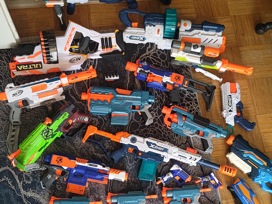 NERF + X-SHOT + Duel Laser Blaster