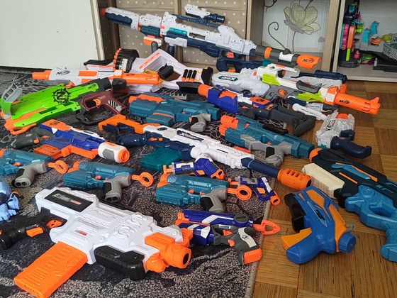 NERF + X-SHOT + Duel Laser Blaster