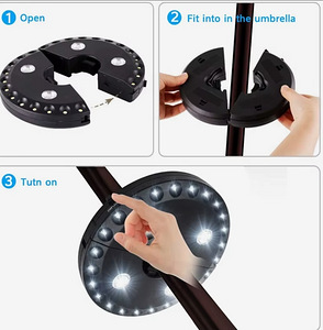 LED-valgustus päikesevarjule PATIO UMBRELLA LIGHT, (3 foto / 4)