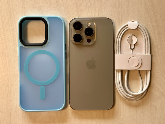 Apple iPhone 16 Pro Natural Titanium heas korras, aku 100%.