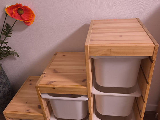 IKEA Trofast Riiul/kapp ja kastid , mänd