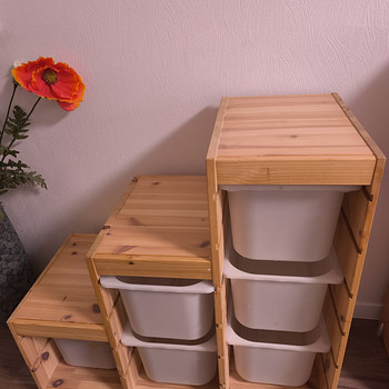 IKEA Trofast Riiul/kapp ja kastid , mänd